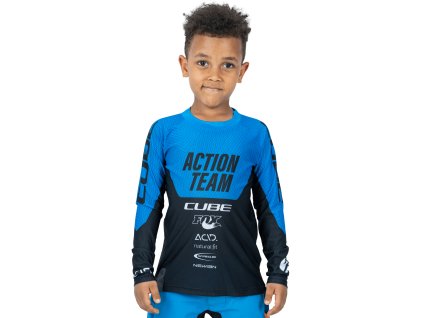 dres CUBE JUNIOR JERSEY L/S X ACTIONTEAM 11147