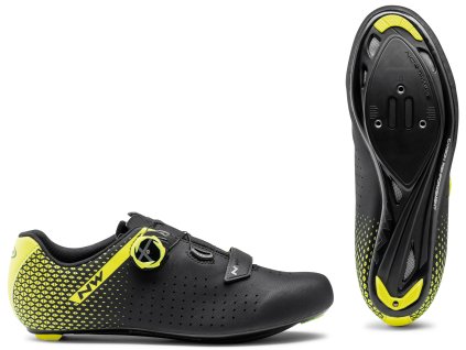 northwave core plus 2 road shoe black yellow fluo 04c 867799