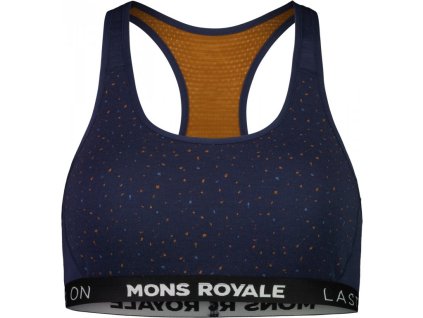 merino podprsenka Mons Royale SIERRA SPORTS BRA WMNS midnight terrazzo / copper