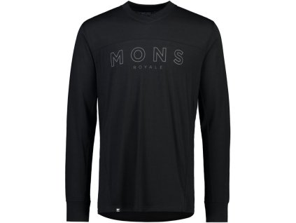 merino triko Mons Royale REDWOOD ENDURO VLS black