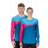 dres CUBE EDGE ROUND NECK JERSEY L/S blue/pink