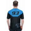 dres CUBE EDGE ROUND NECK JERSEY S/S black/blue