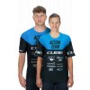 dres CUBE EDGE ROUND NECK JERSEY S/S black/blue