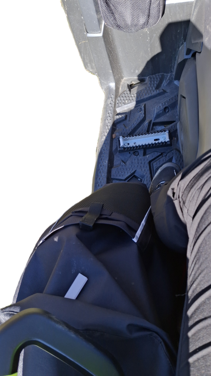 Brašna RiderBag ponechává místo pro pohodlné sezení spolujezdce