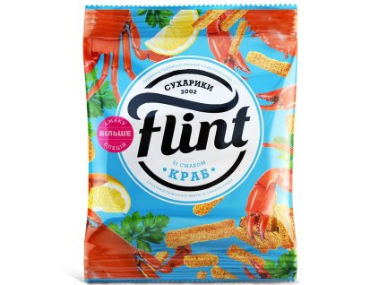 Křupavé krutony "Flint" s příchuti kraba 70g