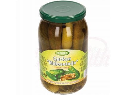Ogorki z chrzanem malosolnie 900g Zakuska