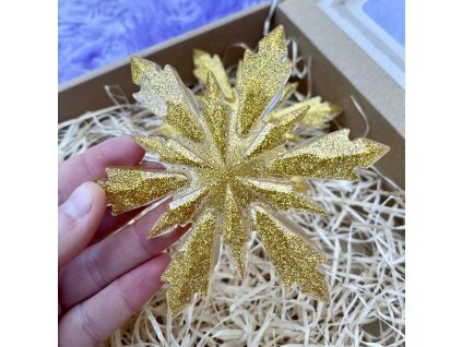 Sněhová vločka zlatá