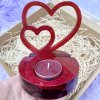Valentýnské srdce - stojánek na svíčku