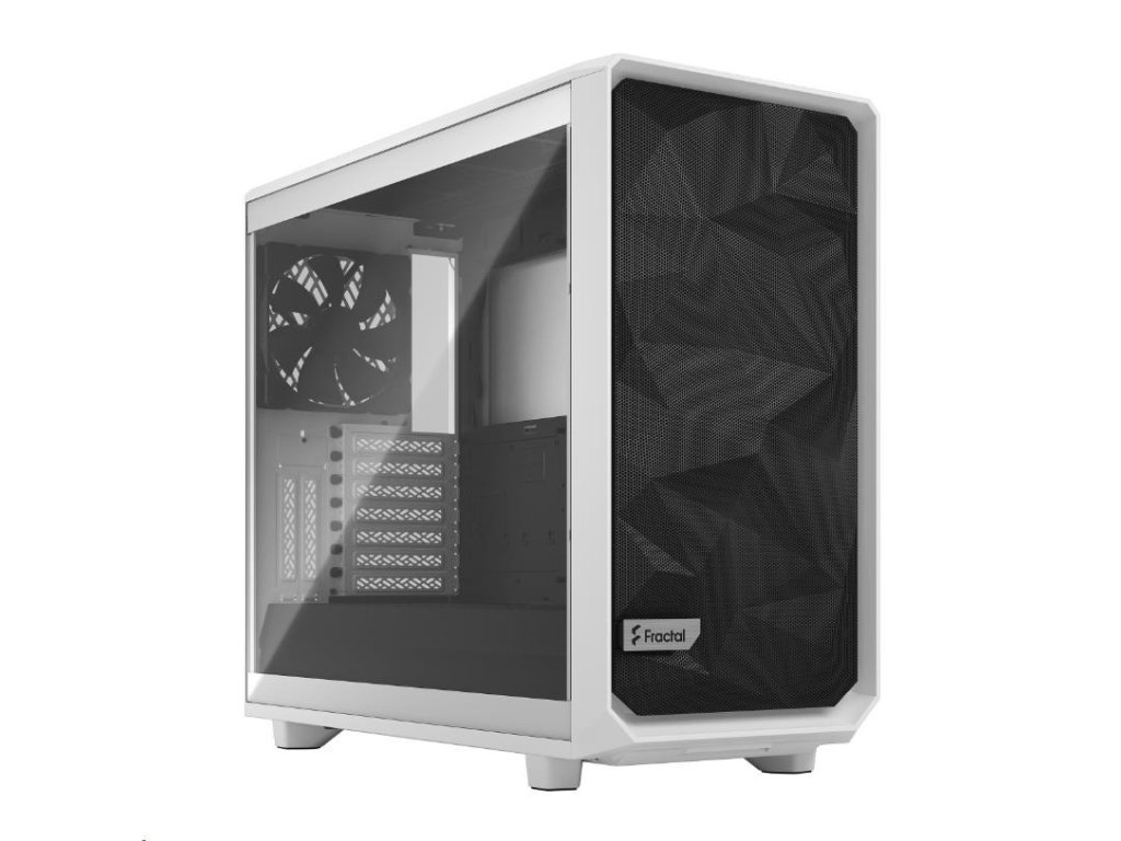 FRACTAL DESIGN skříň Meshify 2 White TG Clear Tint, USB 3.1 Type-C, 2x USB 3.0, bez zdroje, E-ATX