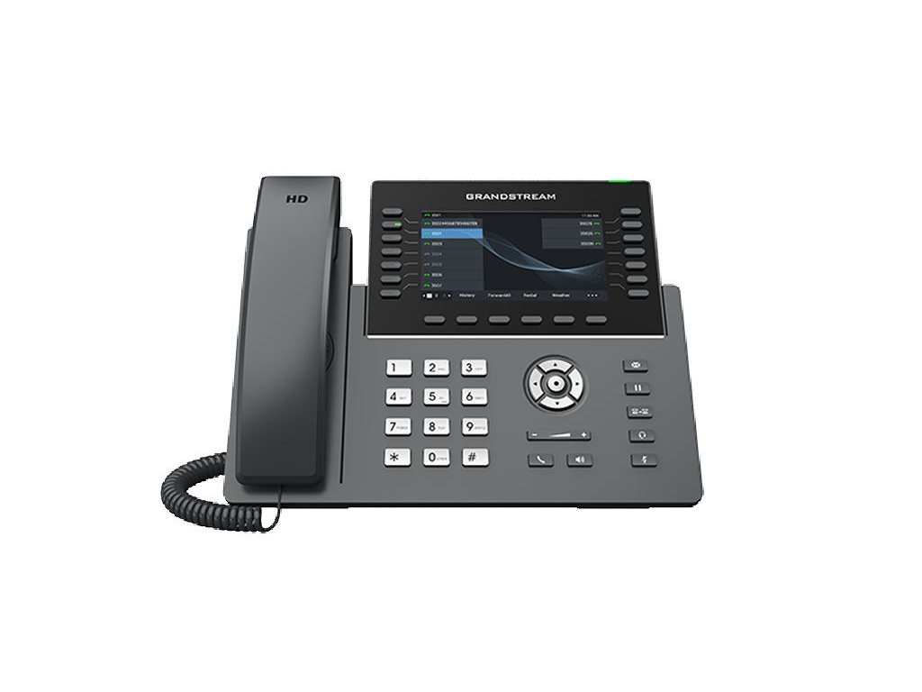 Grandstream GRP2650 SIP telefon, 14 linek, 6 SIP účtů, GDMS, RJ9, PoE, Wi-Fi, Bluetooth, reproduktor