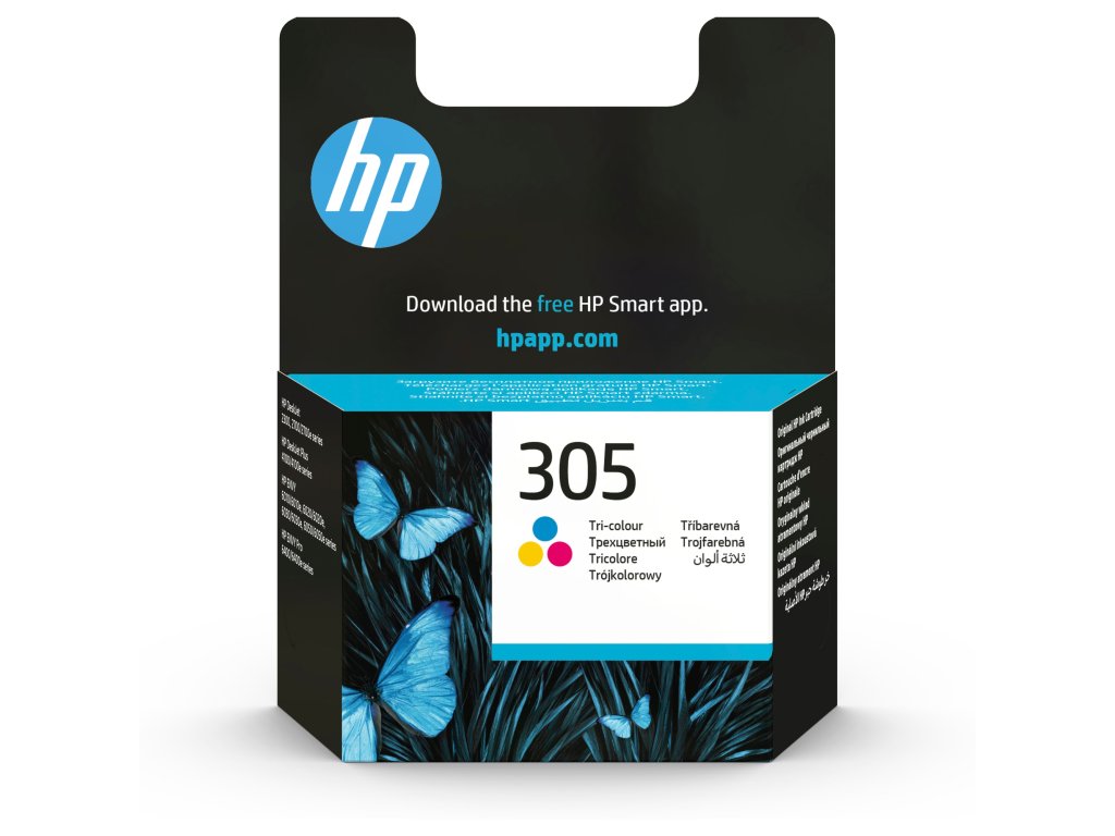 HP 305 Tri-color Original Ink Cartridge (100 pages)