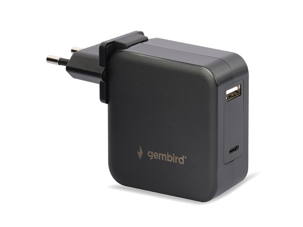 GEMBIRD Univerzálny adaptér NPA-PD60-01 pre notebook, Type-C PD, USB, 60 W