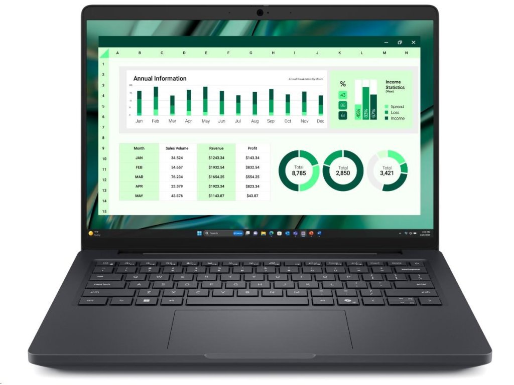 DELL NTB Pro Max 14 MC14250/U7-255H/16GB/512SSD/14" FHD+ /IR Cam & Mic/100W Type-C/WLAN/Backlit Kb/W11 Pro/3Y PS NBD