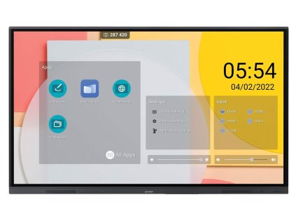 SHARP/NEC LCD 75" Precision Touch PN-L752B, 3840x2160, 350nit, 8,5ms, 16/7, VGA / USB-C / LAN / USB, Windows Ink