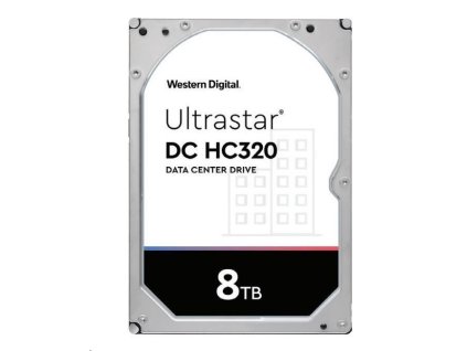 Western Digital Ultrastar® HDD 8TB (HUS728T8TALE6L4) DC HC320 3.5in 26.1MM 256MB 7200RPM SATA 512E SE (GOLD WD8003FRYZ)
