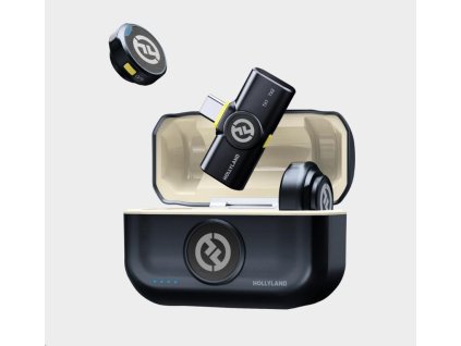 Hollyland Lark M2 USB-C - Wireless Lavalier Microphone with USB-CPlug (Duo,Shine Charcoal)