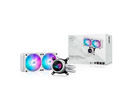 ASUS vodní chladič CPU AIO ROG STRIX LC III 240 ARGB WHITE, 2x120mm, LGA1851, AM5