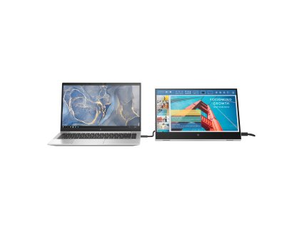 Monitor HP LCD EliteDisplay E14 G4 Portable 2x USB-C 14" (IPS, 1920 x 1080, 16:9, 400 NITS, 800:1, 5 ms, 2x USB-C)