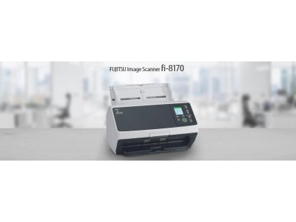 Skener FUJITSU Fi-8170 A4, priechodný, 70 str./min, 600 dpi, LAN RJ45-1000, USB 3.2, ADF 100 listov, 10000 listov za de