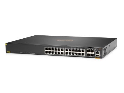 HPE Aruba Networking CX 6300F 24-port 1GbE Class 4 PoE and 4-port SFP56 Switch