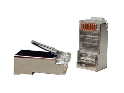 Konektor STP RJ45 (8p8c), Cat5E, 50µm, drát - 100 ks