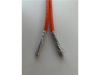 FTP TWIN kabel PlanetElite, Cat6A, drát, 4pár LS0H, Dca, oranžový, 100m