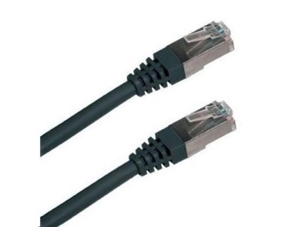 XtendLan patch kábel Cat5E, FTP - 1m, čierny (predaj po 10 ks)