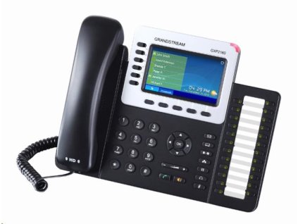 Grandstream GXP2160 [telefón VoIP - 6xSIP účet, HD audio, 5prog.tl. + 24 predvolieb, bluetooth, EHS, farebný LCD disple