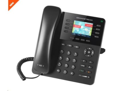 Grandstream GXP2135 [telefón VoIP - 4x účet SIP, HD audio, bluetooth, podpora náhlavnej súpravy, farebný LCD displej, 2