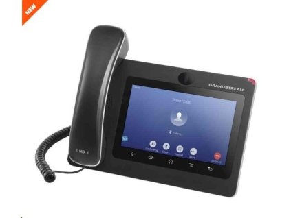 Grandstream GXV3370 [IP videotelefón so systémom Android 7.0, PoE+, WiFi, 7" dotykový LCD displej, mini HDMI, slot na S