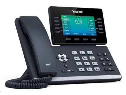 IP telefón Yealink SIP-T54W, 4,3" 480x272 LCD, 27 prog tl.2x10/100/1000, Wi-Fi, Bluetooth, PoE, 16xSIP, 1xUSB, bez adap