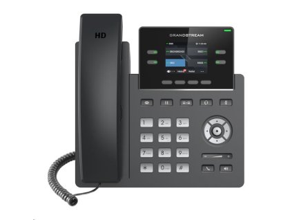 Grandstream GRP2612 [telefón VoIP - 2x účet SIP, HD audio, 16 prog.tl.+4 predvoľby, 2xLAN 100Mbps]