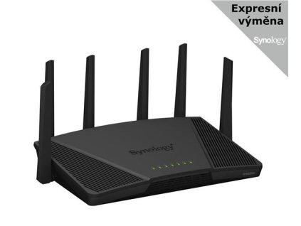 Synology RT6600ax 2,4 GHz/5 GHz 802.11a/b/g/n/ac/ax(4C/1,8GHz/1GBRAM/1xUSB3.2GEN1/1x2,5GbEWAN/LAN,1x1GbEWAN,3x1GbELAN)