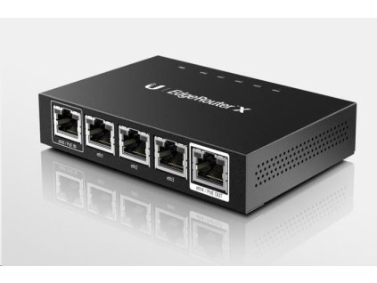 UBNT EdgeMAX EdgeRouter X [880MHz dvojjadrový procesor, 256MB RAM, EdgeOS, 5 gigabitových portov, PoE]