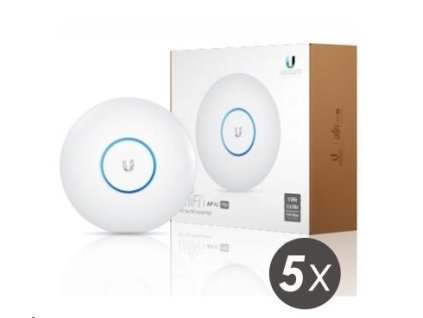 UBNT UniFi AP AC PRO 5-PACK (bez PoE!) [vnútorný/vonkajší prístupový bod, dvojpásmový 2.4+5GHz (450+1300Mbps), MIMO, 80