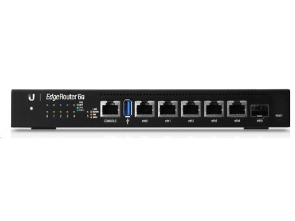 UBNT EdgeMAX EdgeRouter 6 PoE [1GHz štvorjadrový CPU, 1GB RAM, PoE, EdgeOS, 5 gigabitových portov + 1xSFP slot, bez ven