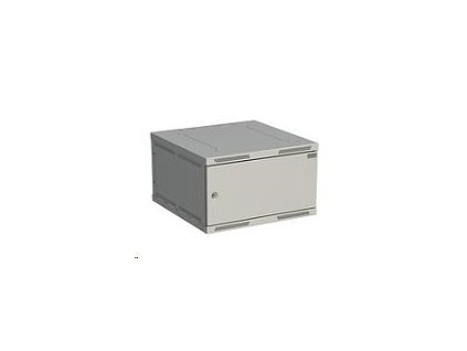 Nástenný rozvádzač Solarix SENSA 6U 600mm, plechové dvere, RAL 7035 SENSA-6U-66-21-G