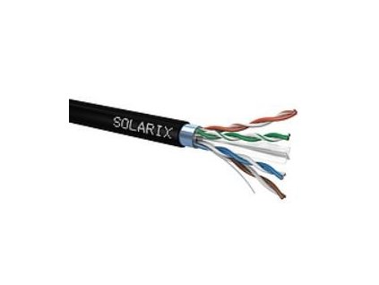 Inštalačný kábel Solarix outdoor FTP, Cat6, drôt, PE, cievka 500 m SXKD-6-FTP-PE