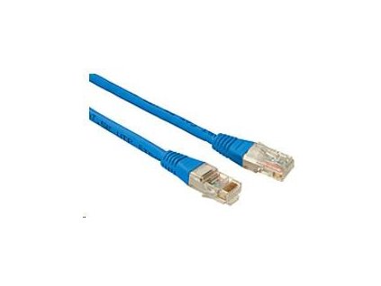 Solarix Patch kábel CAT5E UTP PVC 0,5 m modrý, odolný proti zasekávaniu C5E-155BU-0,5MB