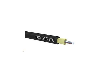 DROP1000 Solarix kábel, 12vl 9/125, 3,8mm, LSOH, čierny, 500m cievka SXKO-DROP-12-OS-LSOH