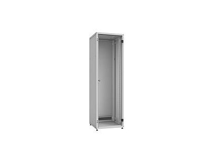 Solarix Rozvaděč LC-50 42U, 600x1000 RAL 7035, skleněné dveře, 1-bodový zámek