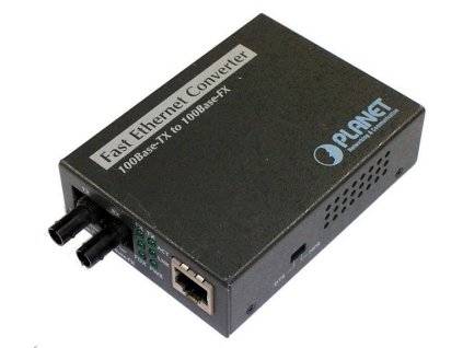 Planet FT-801 multimode ethernet konvertor s přepínačem 10/100BaseTX/FX (ST)