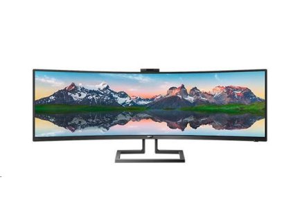 Philips MT VA LED 48,8" 499P9H/00 - VA panel, 5120x1440, 2xHDMI, DP, USB-C, RJ45, reproduktory, nast. výška, zakrivený,