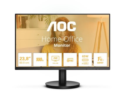 AOC MT IPS LCD WLED 23,8" 24B3CA2 - IPS panel, 100Hz, 1920x1080, HDMI, USB-C, USB 3.2, repro