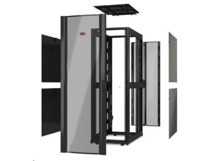 Skriňa APC NetShelter SX 42U 750 mm široká x 1070 mm hlboká bez bočníc, čierna