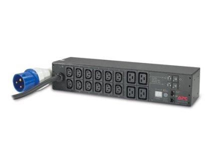 APC Rack PDU, meraná, 2U, 32A, 230V, (12)C13 a (4)C19, IEC-309 32A 2P+E 3.66m