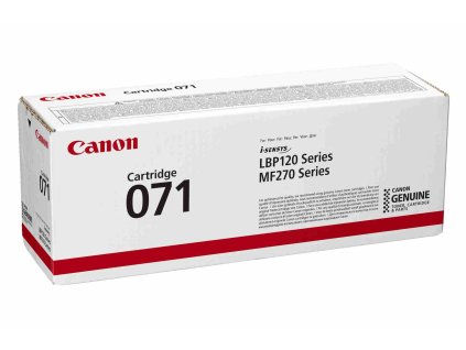 Canon TONER CRG 071BK černý pro MF275dw, MF272dw, LBP122dw (1 200 str.)