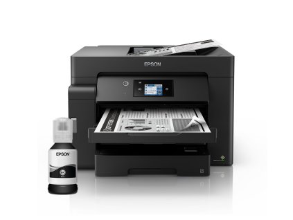 Atramentová tlačiareň EPSON EcoTank M15140, 3v1, 4800x1200, A3+, 32 str./min, USB, Wi-Fi, 3 roky záruka po registrácii.