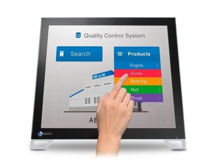 EIZO MT 17" DuraVision FDS1782T, IPS, Touch, 1280x1024, 220nit, 1000:1, 11ms, DisplayPort, DVI-D, D-Sub, USB, Repro