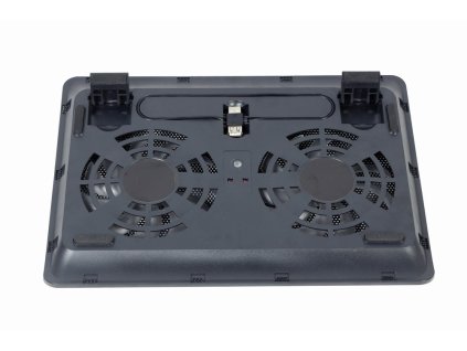 Stojan na notebook GEMBIRD NBS-2F15-05, pre notebooky do 15,6", LED, čierny